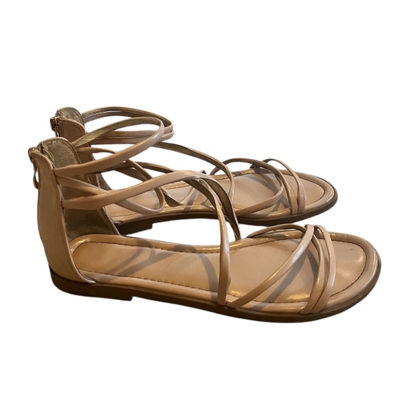 Nude Strappy Sandals | Size 8 - Picture 3 of 4